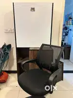 Office chair and cupboard