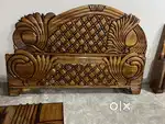 ###Newly made heavy design box bed having size 6/7