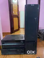 Onkyo receiver,harmon kardon receiver & torvin tower speaker
