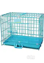 Blue metal small Cat &Tiny Puppy Cage