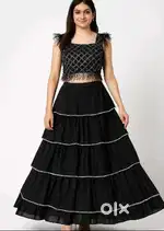 Long Lehenga With  Pretty Designed Choli