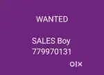 SALES Boy for Shop