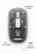 Arctic Fox PUREVIEW Transparent Wireless Mouse  Type-C  Lightweight