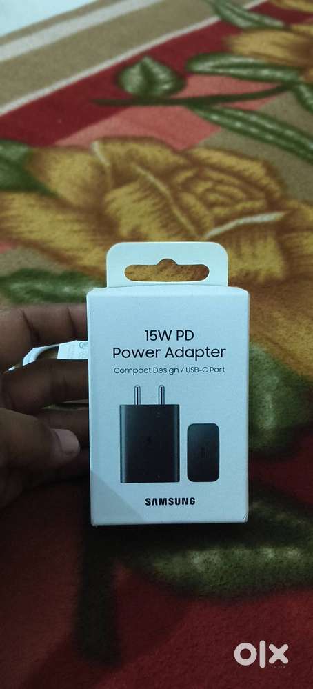 15 watt Samsung Charger with c to c cable (optional)