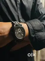 Premium Fossil black dial chronograph watch-Fs4487