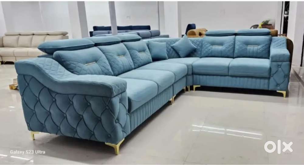 Stylish- l shape sofa set in emi available Aliyar Arham Recliner sofa