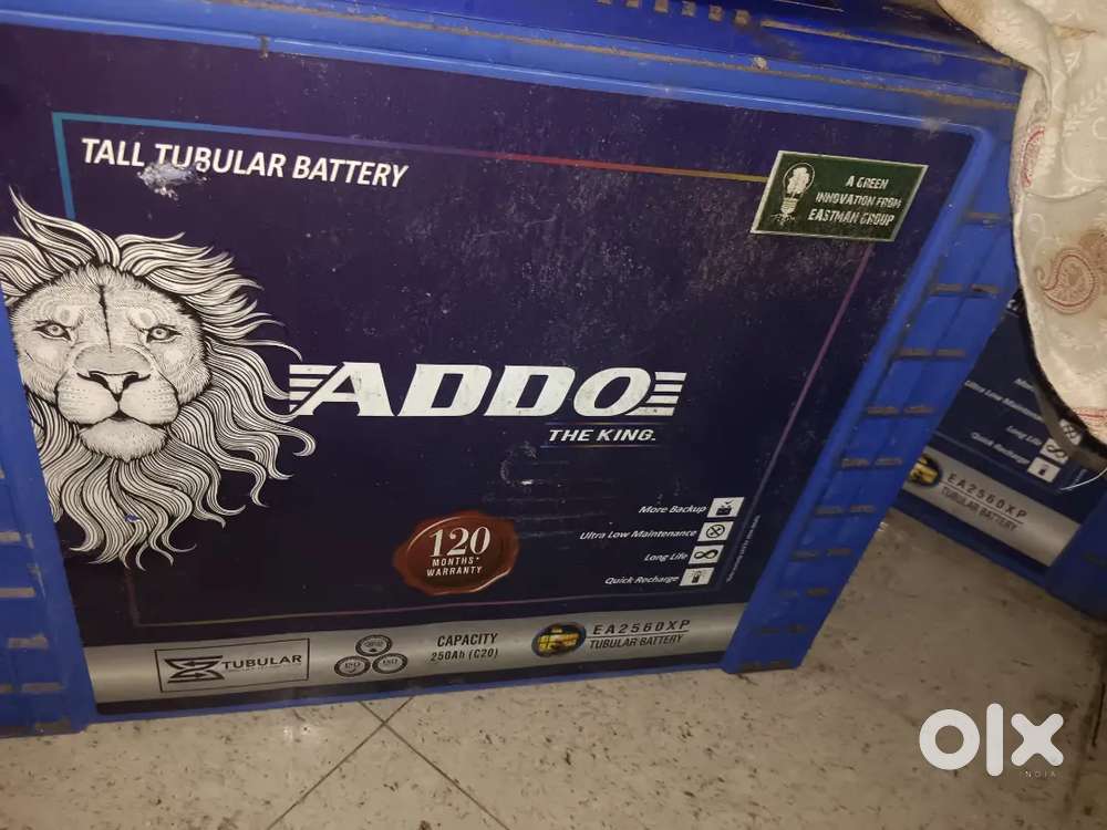 Inverter battery 250 ah c20 company addo new condition
