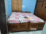 double cot with foam bed