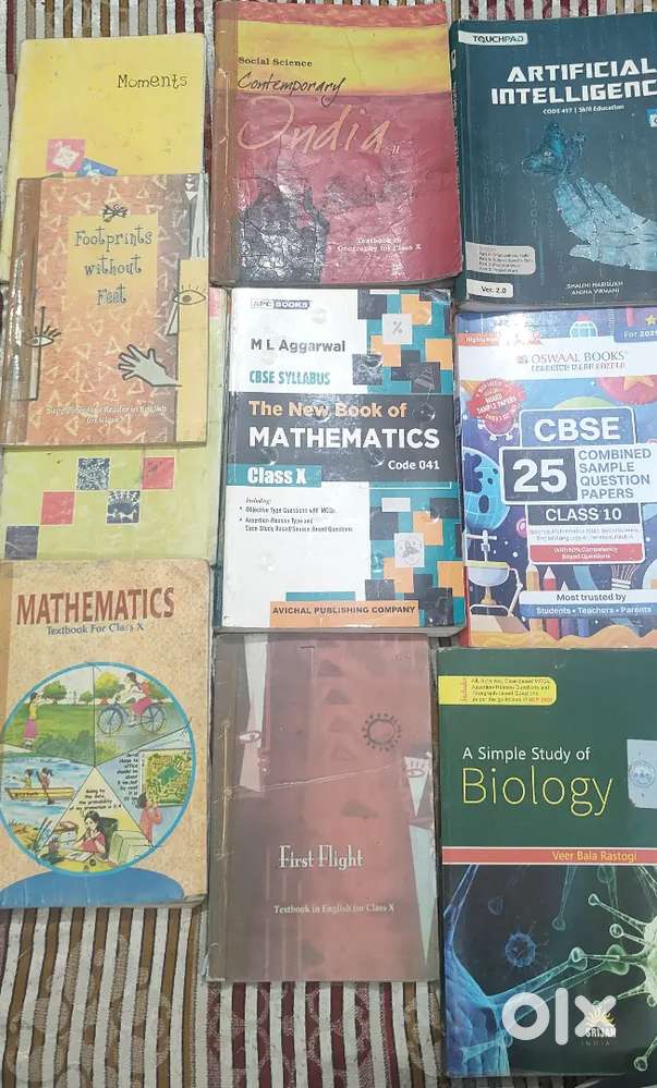 Class 10 all books  with  sample books and  examplers