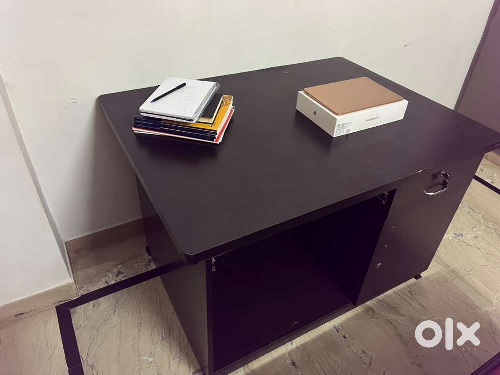 Black Wooden study / computer / Tv table .