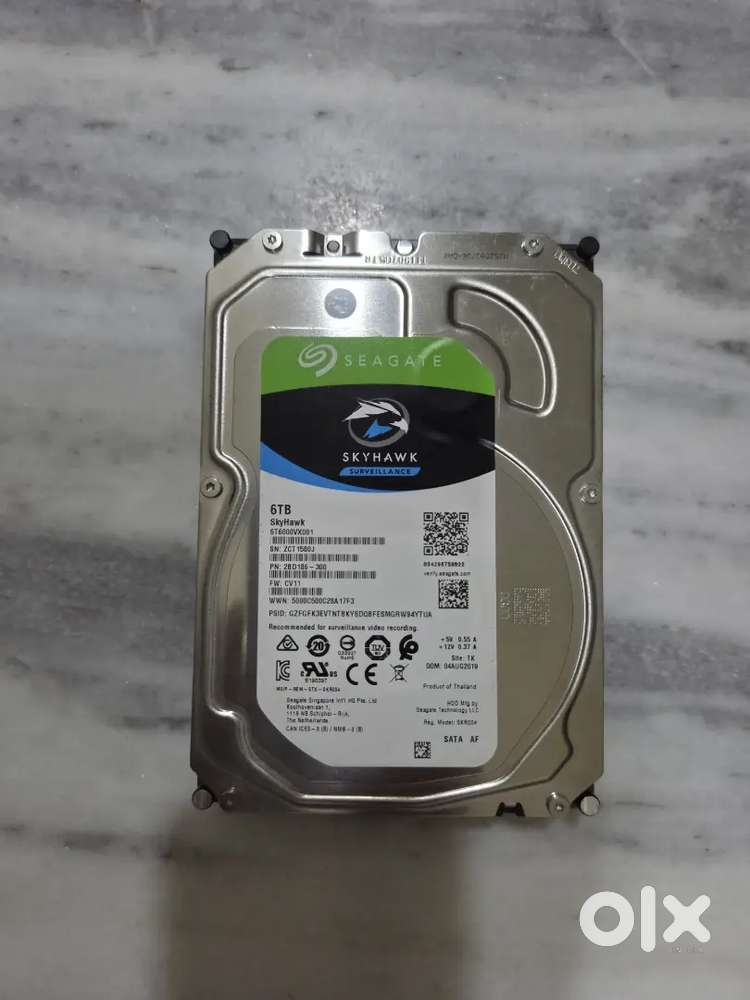 Seagate 6Tb Skyhawk surveillance Hard disk.