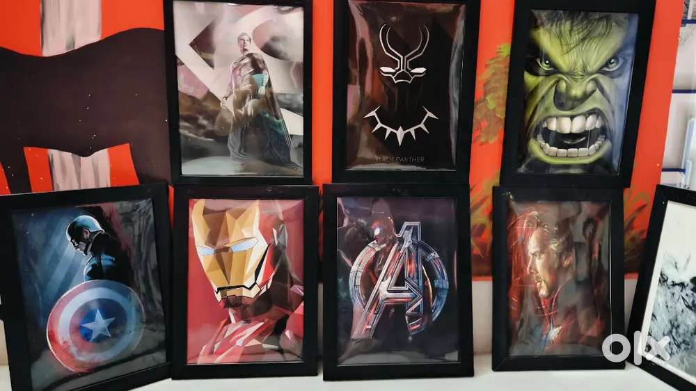 Marvel and dc superhero wall photo frame