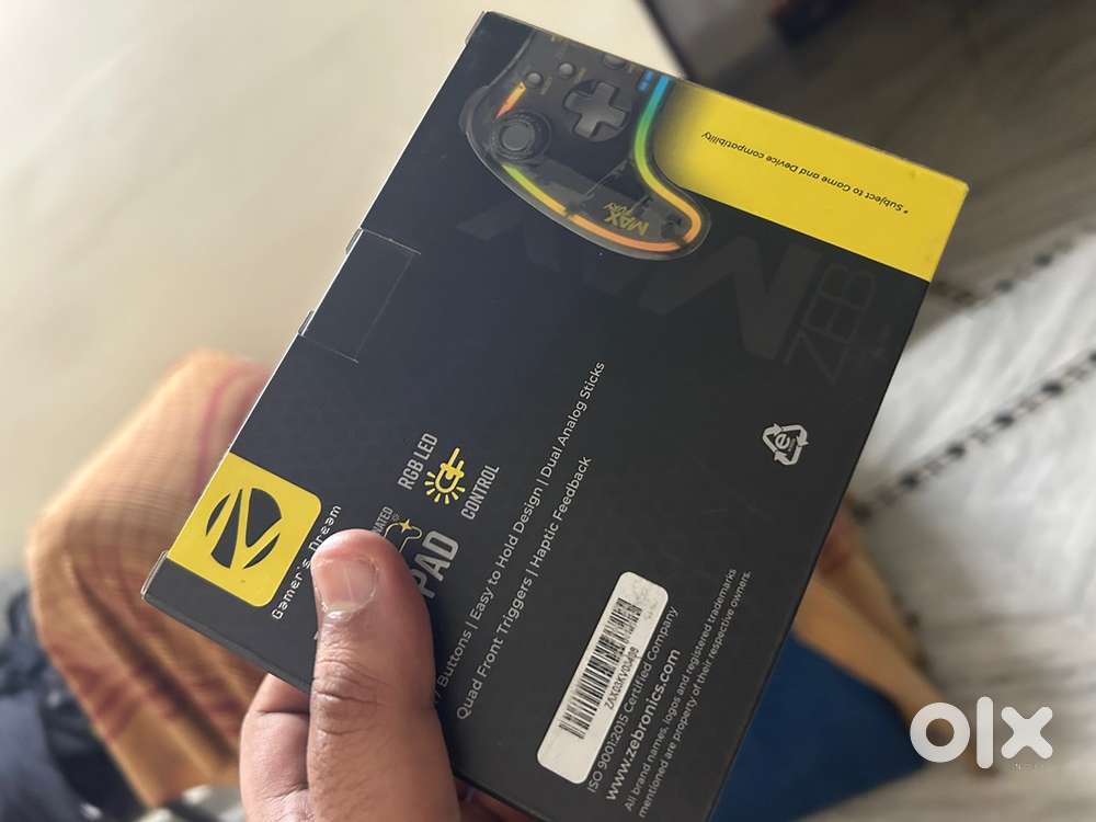 ZEBRONICS MAX FURY Transparent RGB LED Illuminated Wired Gamepad