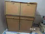 Wooden study table with almara