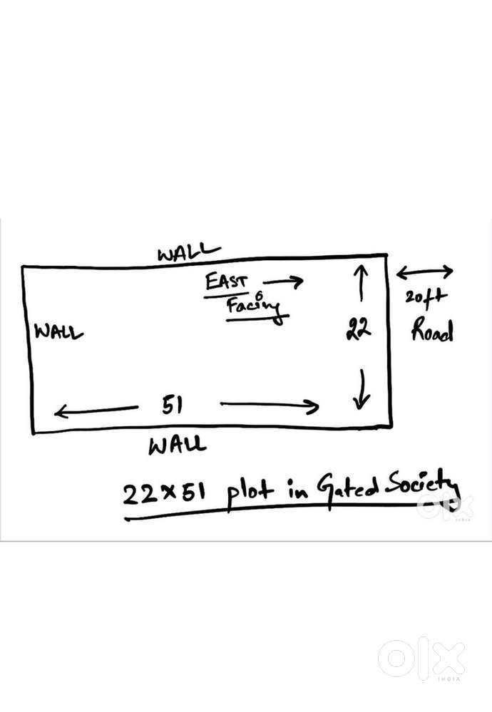 120 Gaj Plot For SaLe In Gated Colony