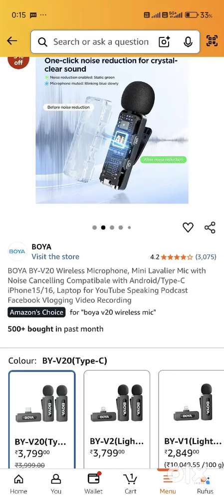 Boya v20 mic dual pair