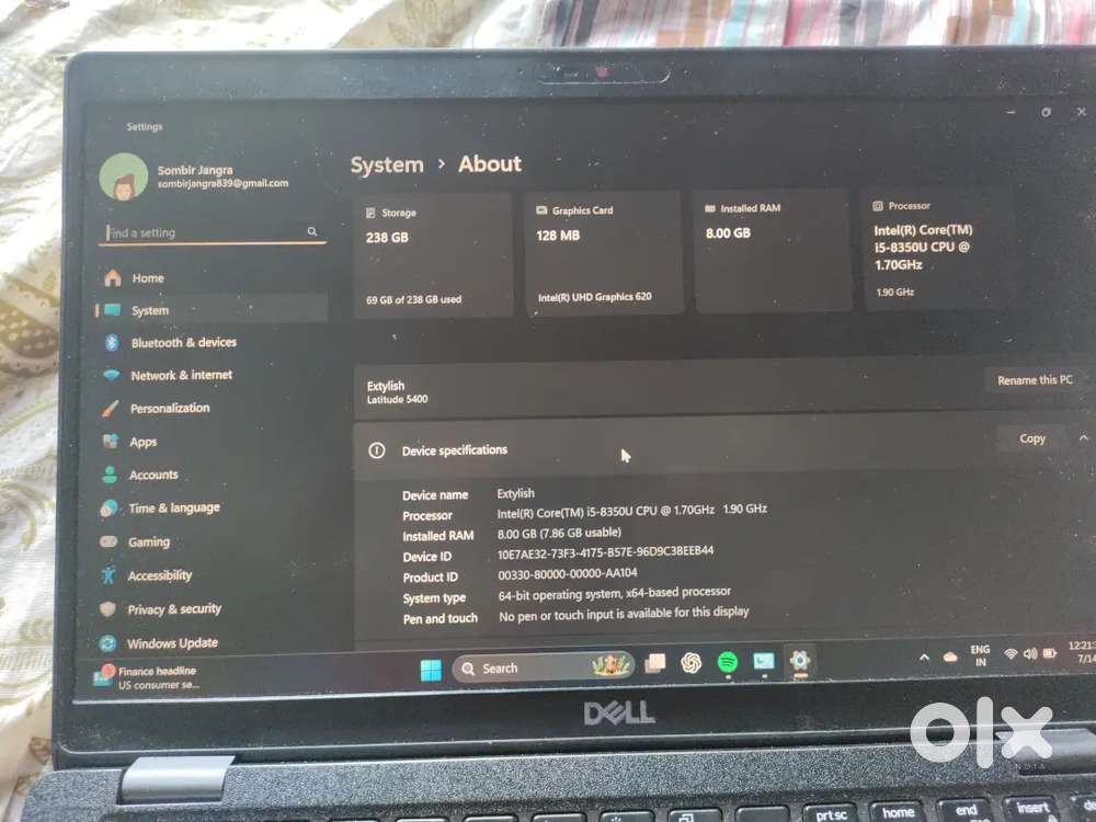 DELL 5400 Letti tude