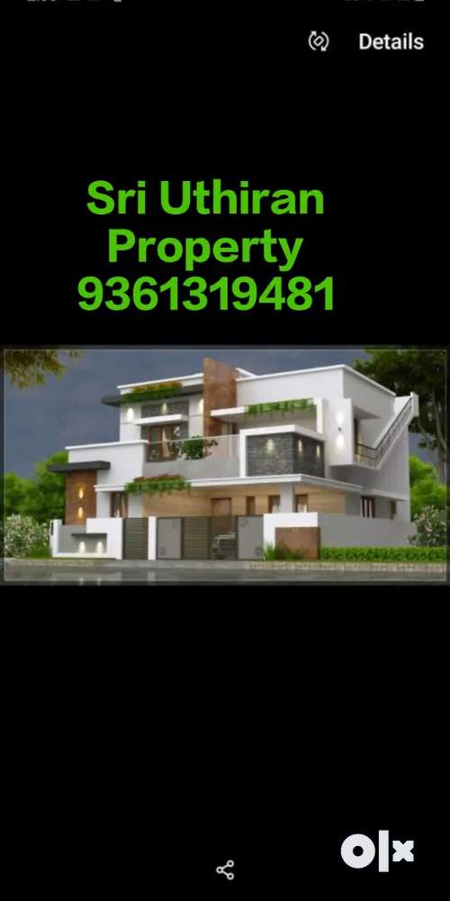 Vadavalli New East Facing individual villa for sale