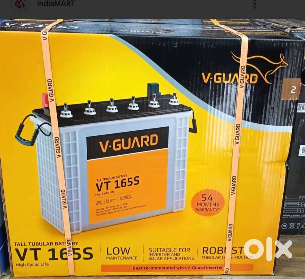 V guard 165 ah inverter battery