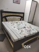 Bed with two  matters with one box seti