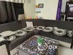 Sofa set 7 seaterbwith teapay and 4 big pillows 2 small pillows