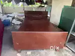 Teak wood bed with spring bed