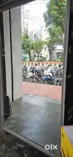 Cash counter with glass