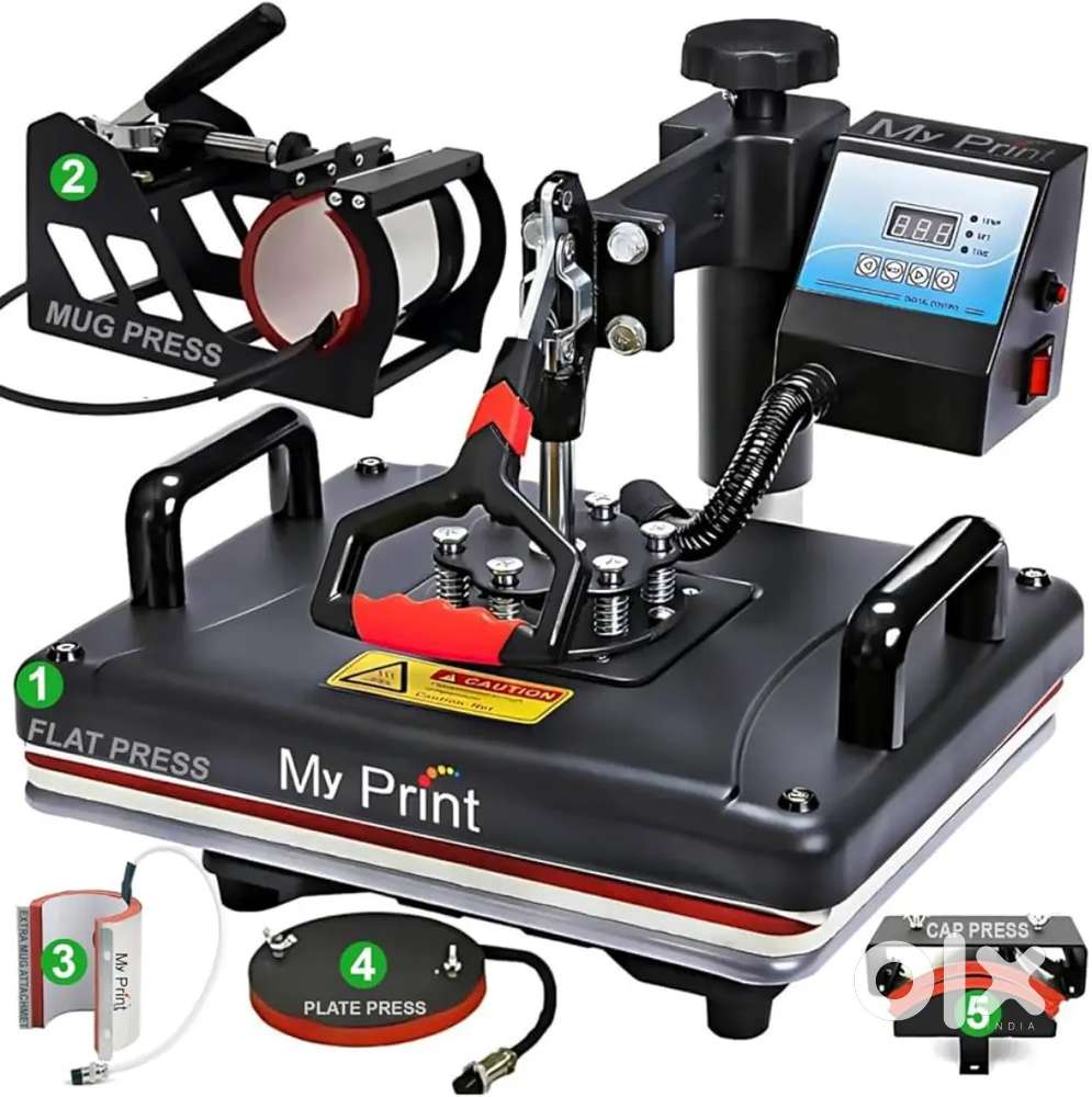 All in one T-shirt printing machine With colour printer
