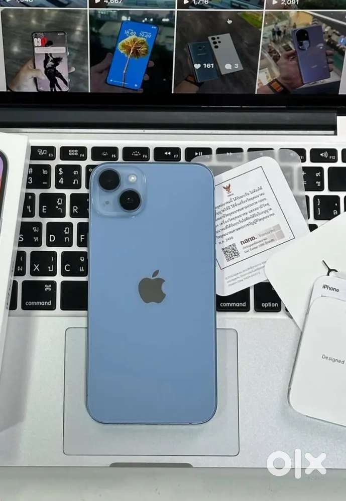 APPLE ,IPHONE  14 Pulse  MODEL WARANTY WITH _bilboxcontac