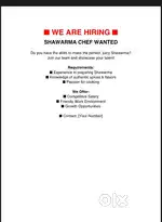 Shawarma/ Roll making chef