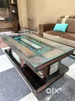 Wooden & Glass Centre Table