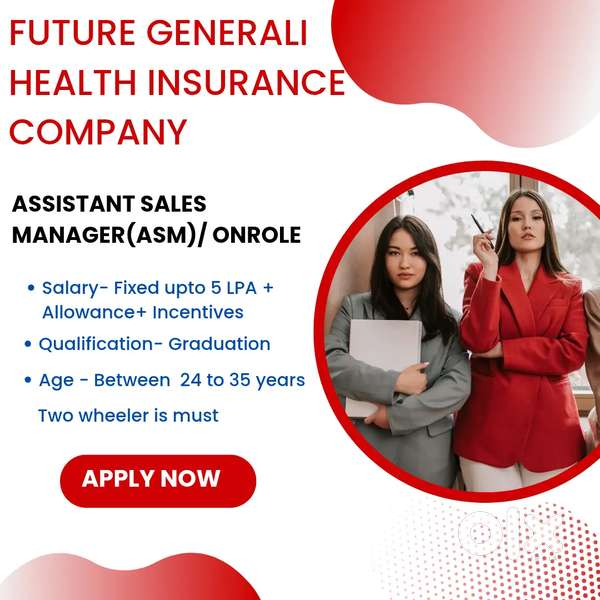 Delhi/Noida/Future Generali health insurance/Agent recruit/12th/field