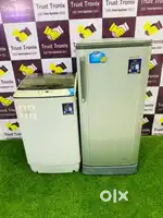 Combo In low Budget Samsung single door fridge & haier washing machine