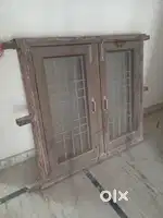 Chokhat with grill , wooden window with fixed glass