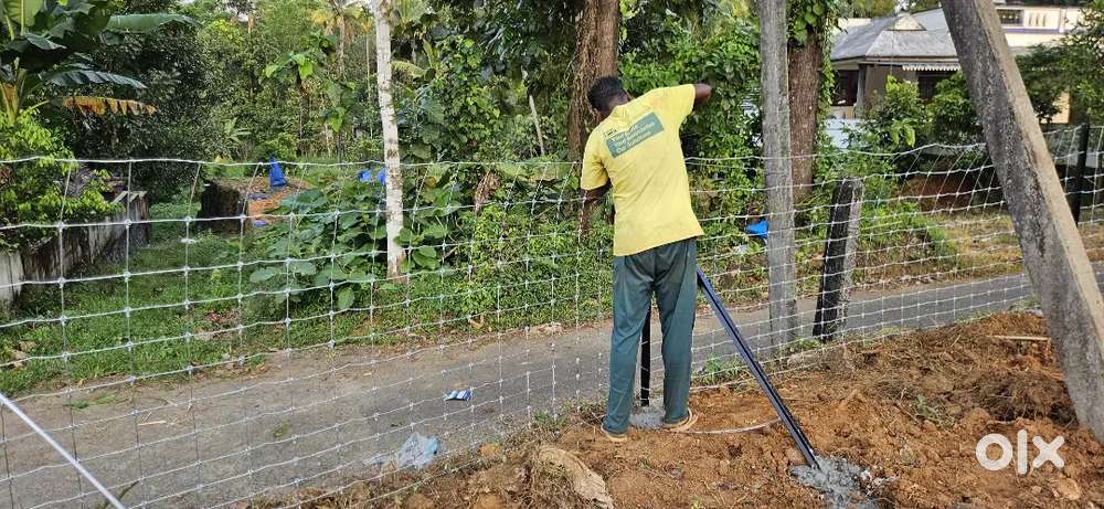 TATA KNOTTED FENCING CHAIN LINK FENCING BARBED WIRE FENCING