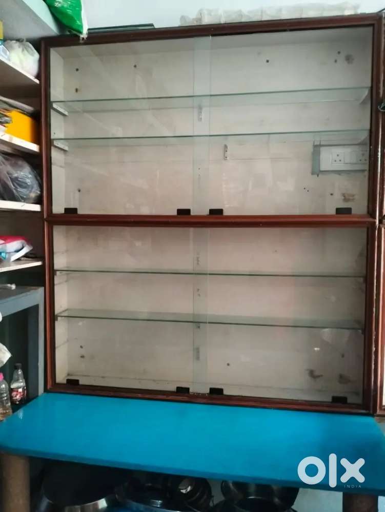 Wooden Cupboard's and Freeze.