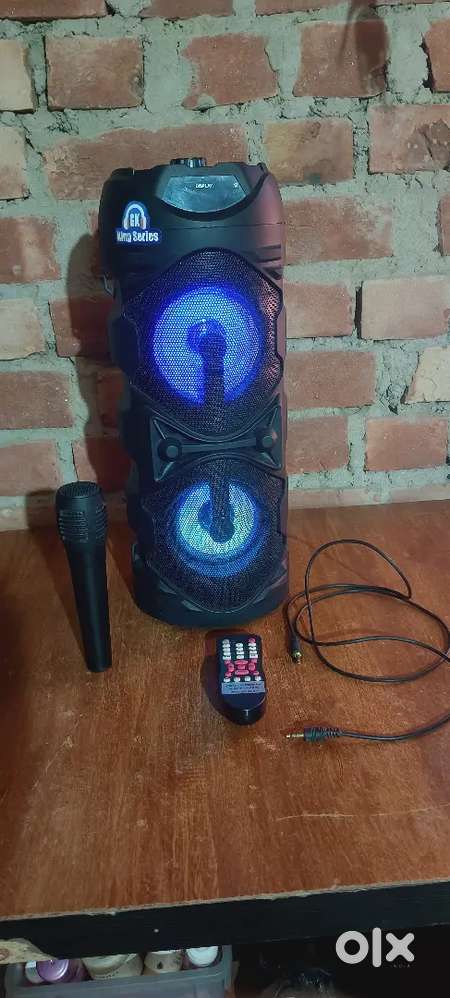 GK king series double woofer 50W 2400MAH battery multimedia party spkr