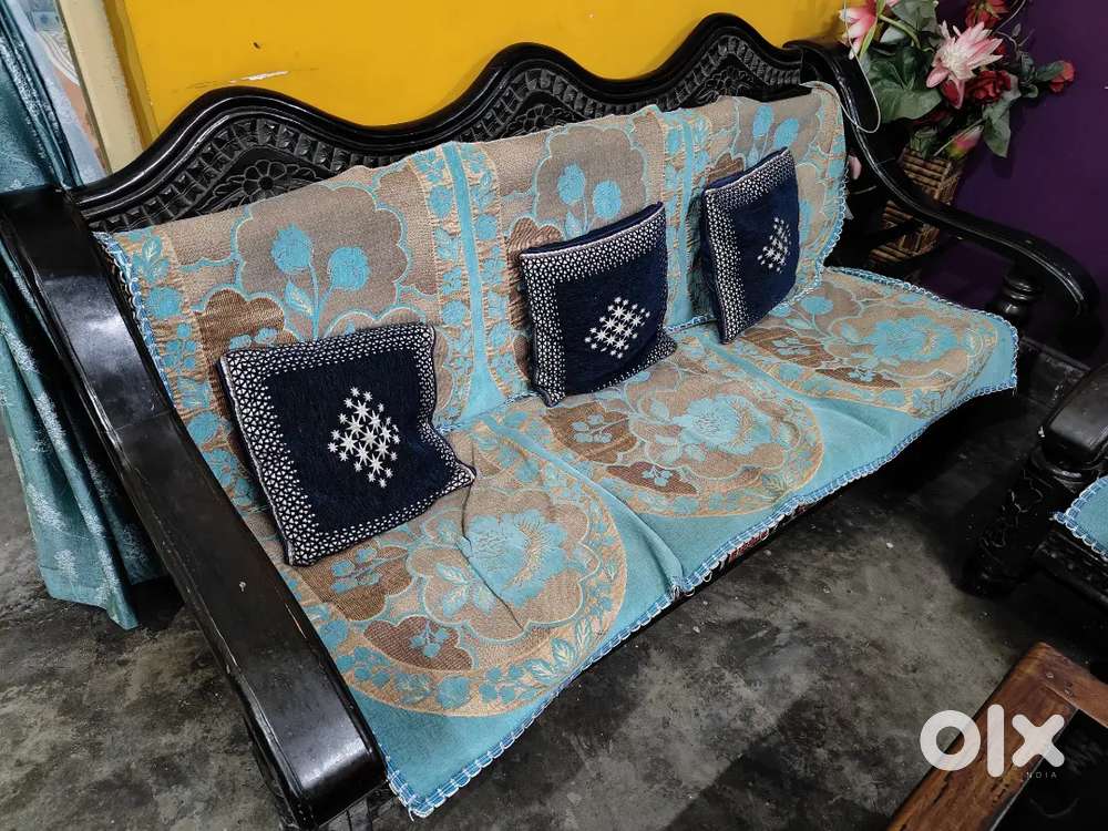 Six seater sofa and dining set ( Negotiable)