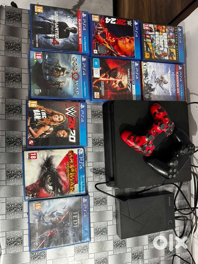 PS4 Slim 1TB SSD + 1TB HDD  9 Games  Excellent Condition