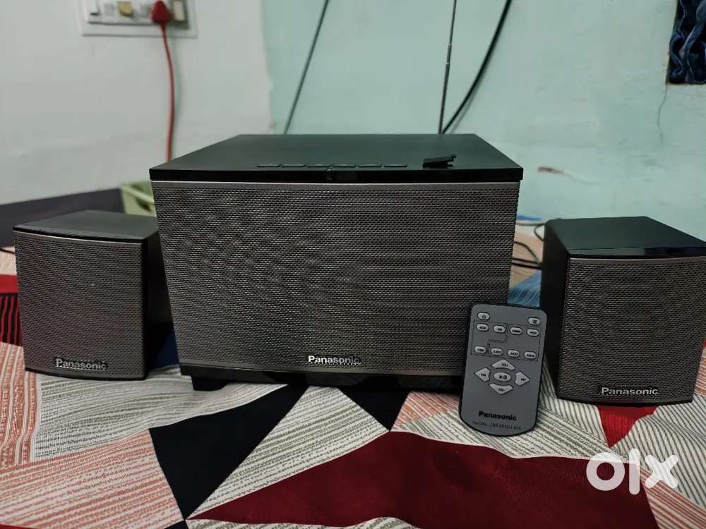Panasonic speaker system,2.1 ,FM,USB,AUX, music system,radio