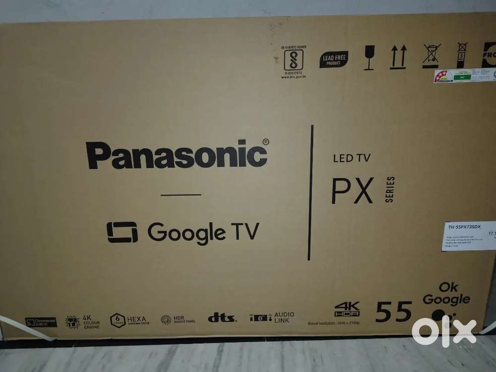 Panasonic 55 inch 4k HDR TV 2025 model unused purchasing date 18.10.25
