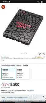 1TB SSD SATA & USB