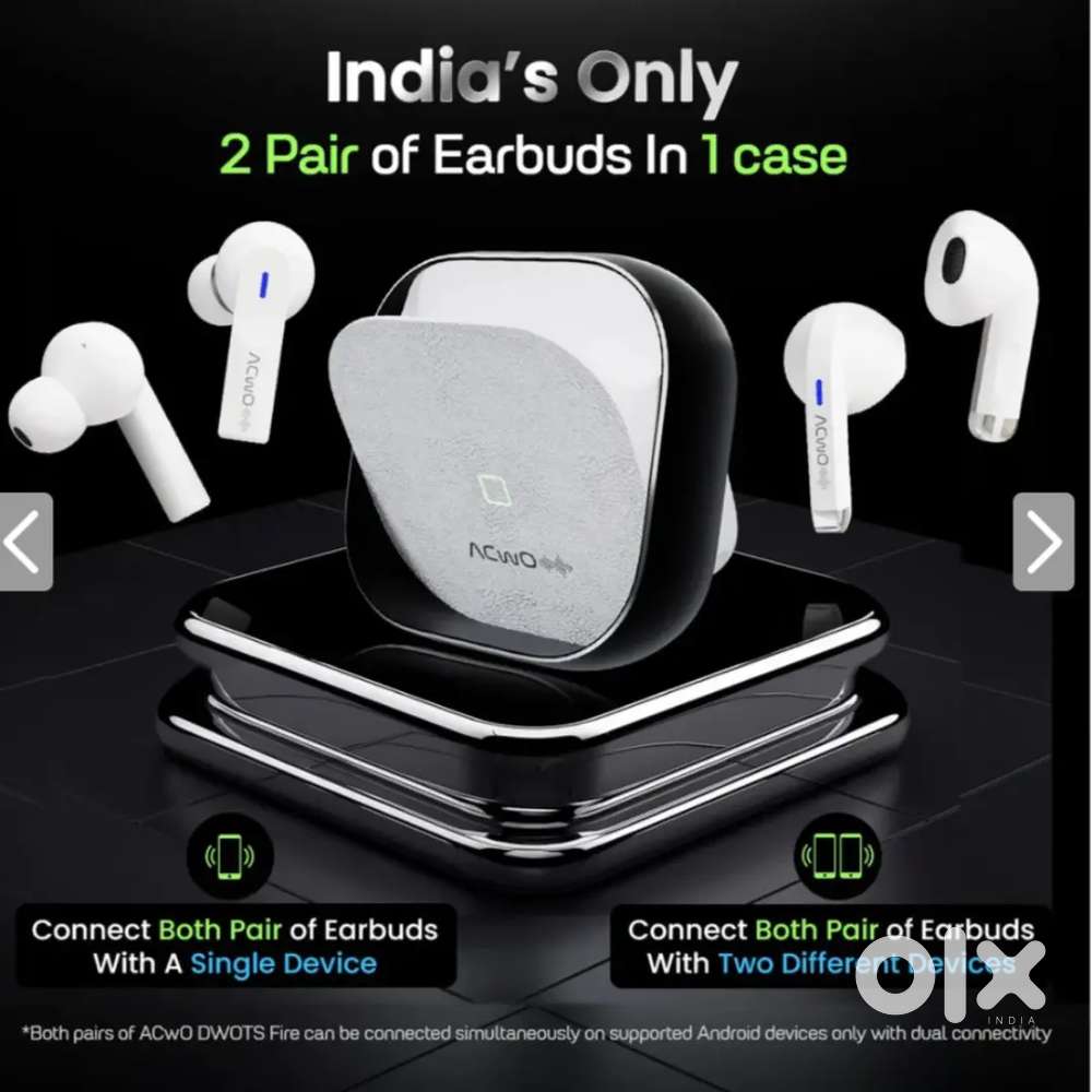 DwOTS Fire : Silver colour 4 in 1 Earbuds