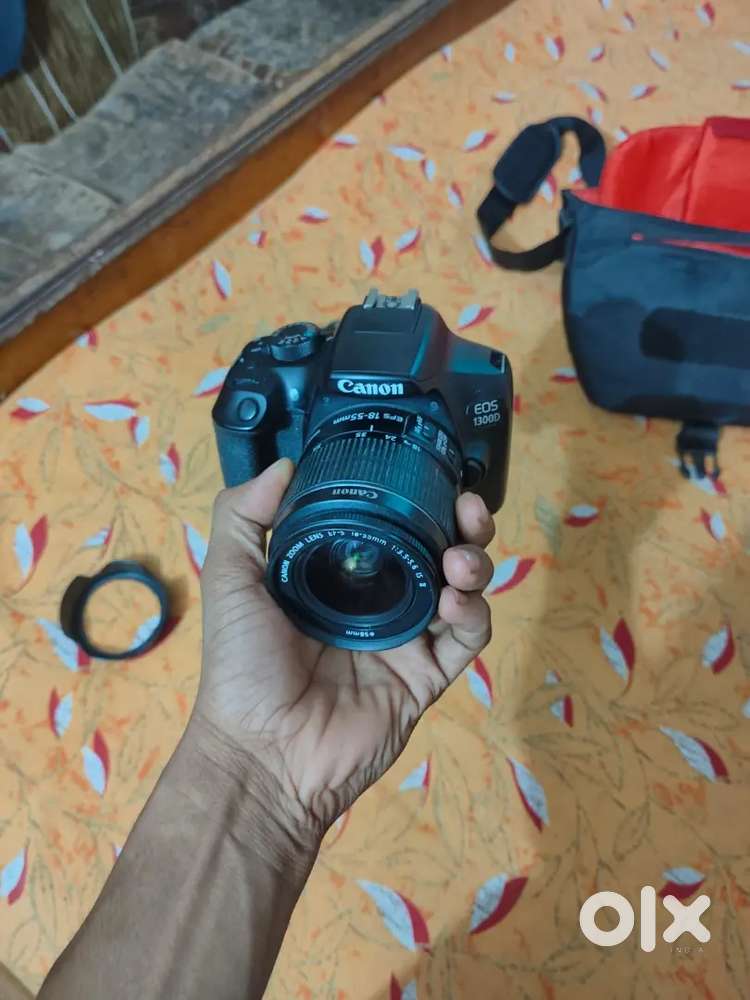 Canon 1300d with 18 55 lens full new condition