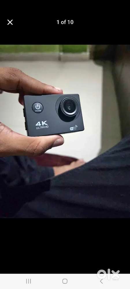 Actual 4k action camera real quality 1080p with all accessory not used