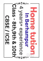 Home Tuition for Class 11 & 12 Chemistry,physicsExperienced Teacher