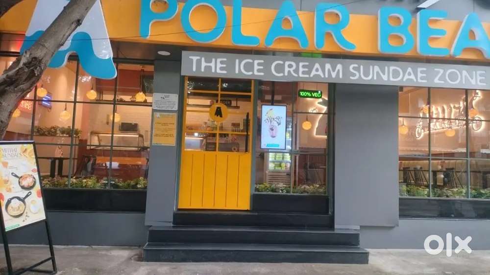 Polarbear ice cream parlour service, billing , cleaning and upkeeping