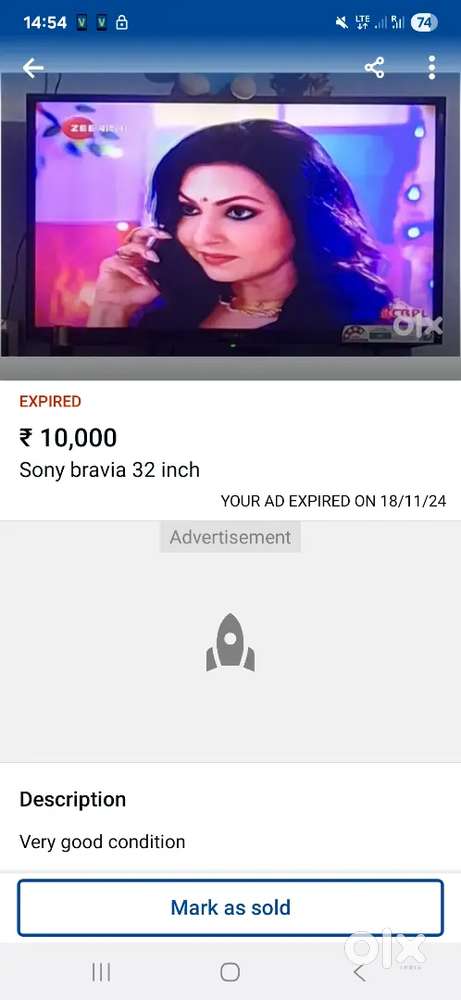 Sony bravia 32 inch led television
