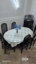 6 seater dining table and chairs.