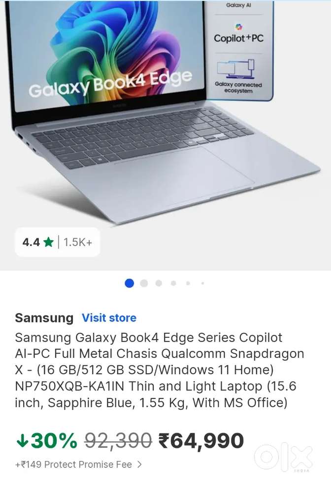 Seal-packed Samsung Book 4 Edge Laptop @43K PRICE SLIGHTLY NEGOTIABLE